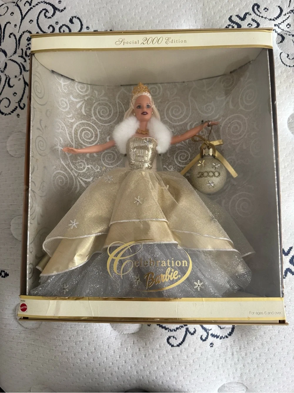 Barbie Gold and White Holiday Celebration Doll